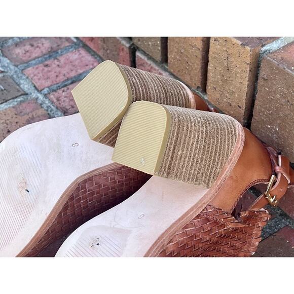 Womens Leather woven weave Diba True Zest Open Round Toe Sandals 8โฆNot For Sale - Picture 6 of 12